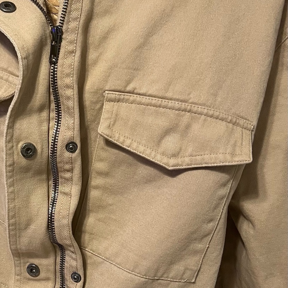 Men's Tan Utility Field Jacket - Picture 6 of 15